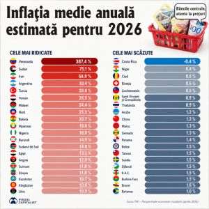 Global Inflation Extremes: +387.4% in Venezuela; -0.4% in Costa Rica